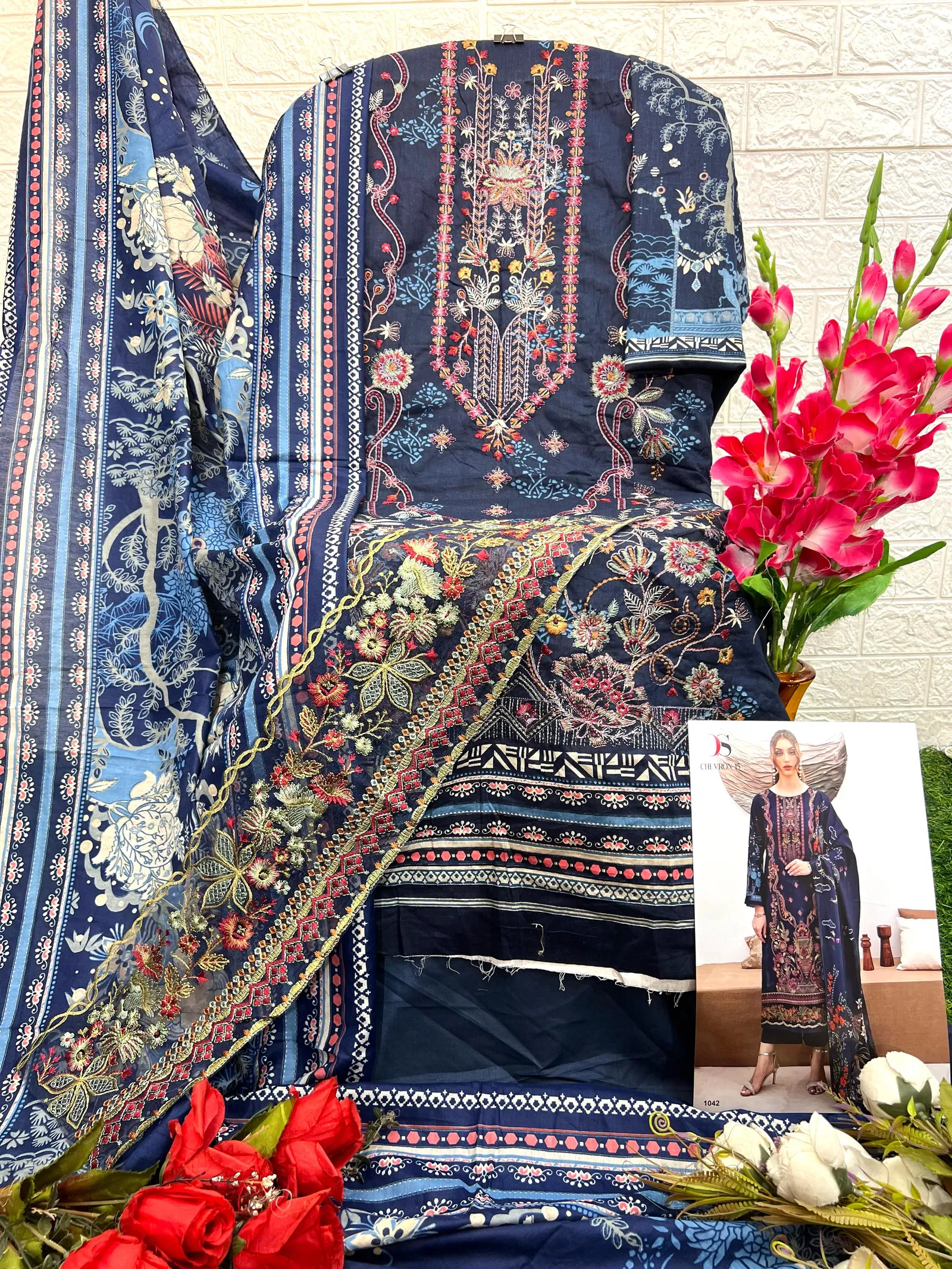 Deepsy Cheveron 15 Cotton Dupatta Pakistani Salwar Suits Wholesale Shop In Surat
